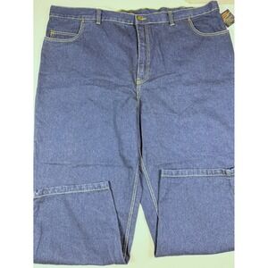Canyon Ridge Mens Dark Stonewash Jeans Straight Leg 50x30 New With Tags